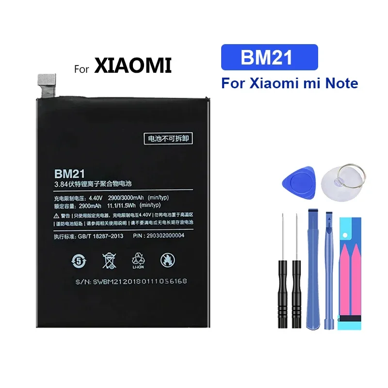 High Capacity Battery BM34 BM21 3000mAh-3010mAh For Xiaomi mi Note Pro Portable batteries