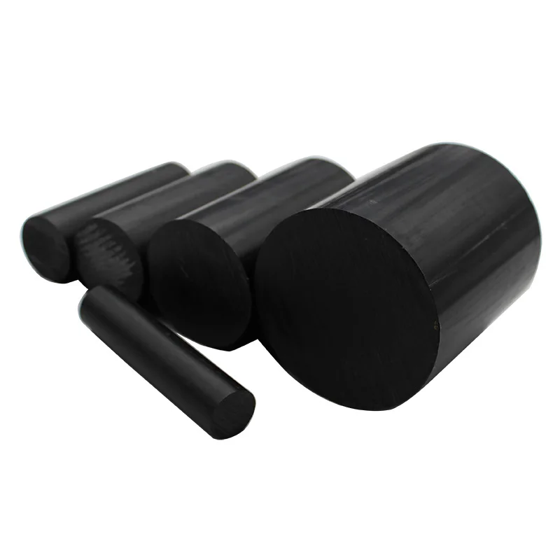 Black ABS Rod Machinable Plastic Round Bar Stock 6mm 8mm 10mm 12mm 15mm 20mm 25mm 30mm 35mm 40mm 45mm 50mm 60mm 65mm