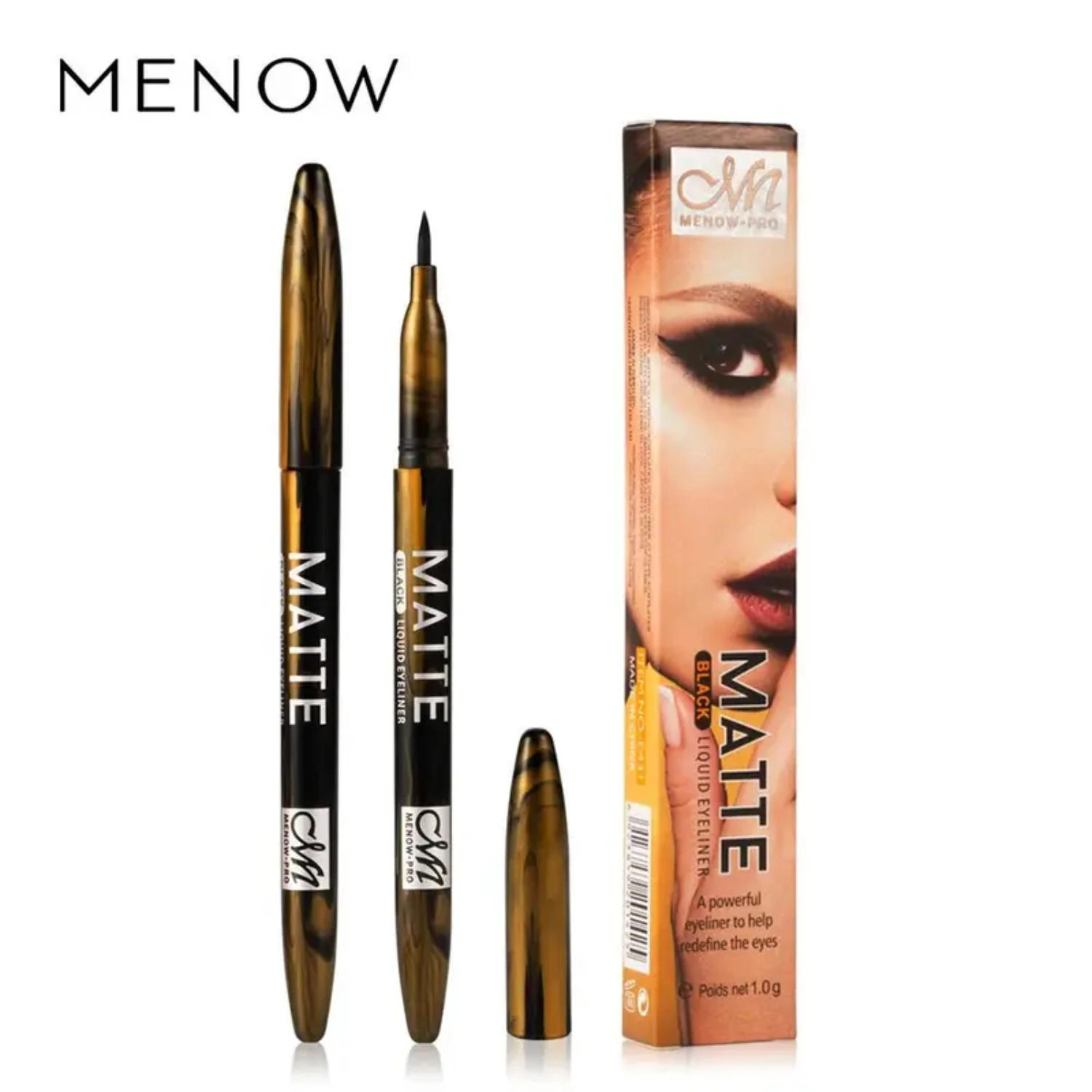 Penna eyeliner impermeabile a lunga durata Cool Black Soft-Head - Perfetta per un'applicazione precisa del trucco con un finitura liscia Anti-Swe