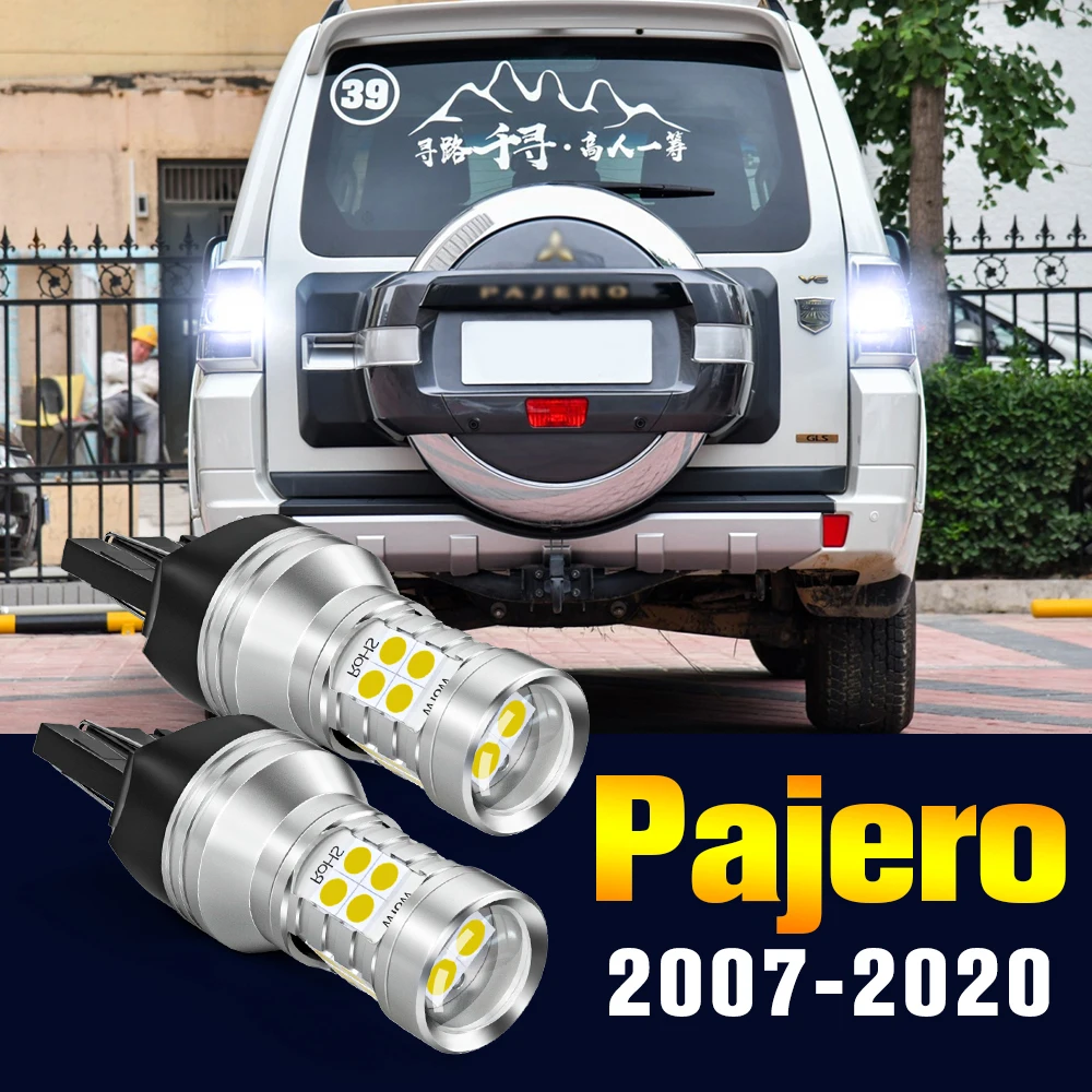 2x LED عكس ضوء لمبة احتياطية مصباح ل ميتسوبيشي باجيرو V80 V93 V97 V98 2007-2020 2013 2014 2015 2016 2017 2018 اكسسوارات