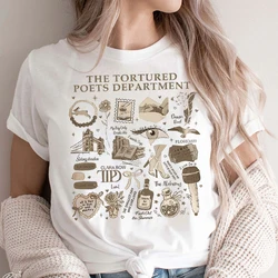 Music Lover Concert Fans Tee T-Shirts Eras Tour New Album TTPD The Tortured Poets Department Shirt Quality Cotton  Women Clothes