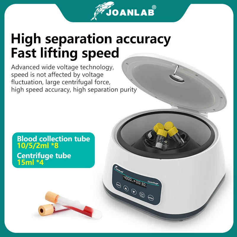 JOANLAB プラズマ遠心分離機研究所デジタル Prp 遠心分離機 2/5/10 ミリリットル採血管と 15 ミリリットル遠心分離管