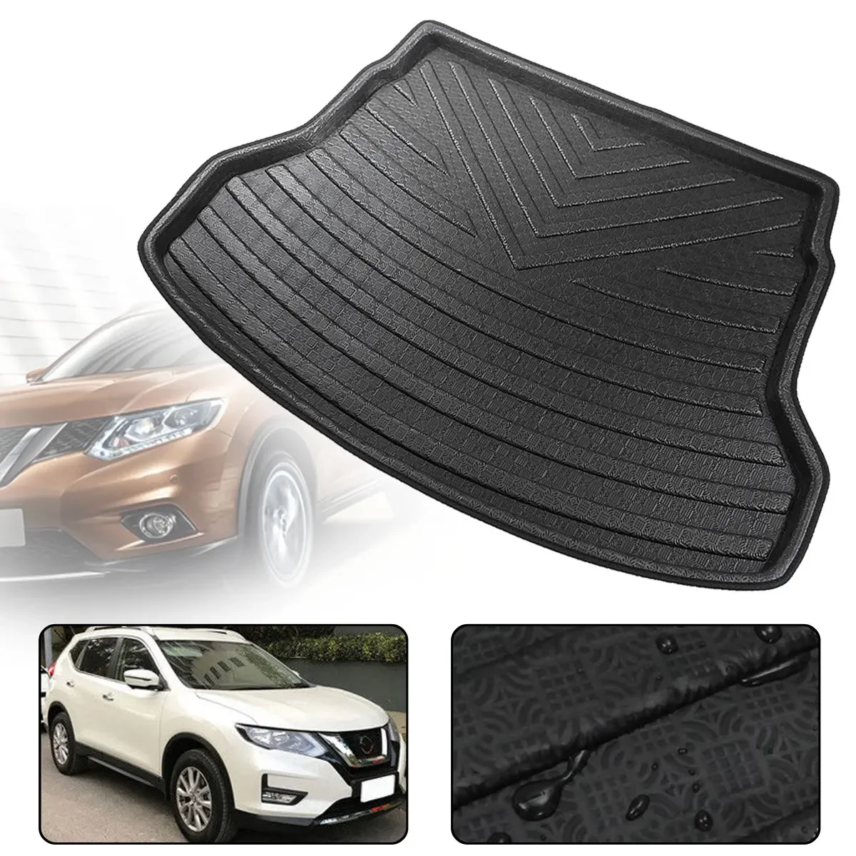 Car Boot Cargo Liner For Nissan X-Trail XTrail 2014 2015 2016 2017 2018 Rear Trunk Floor Mat Tray Carpet Mud Protector