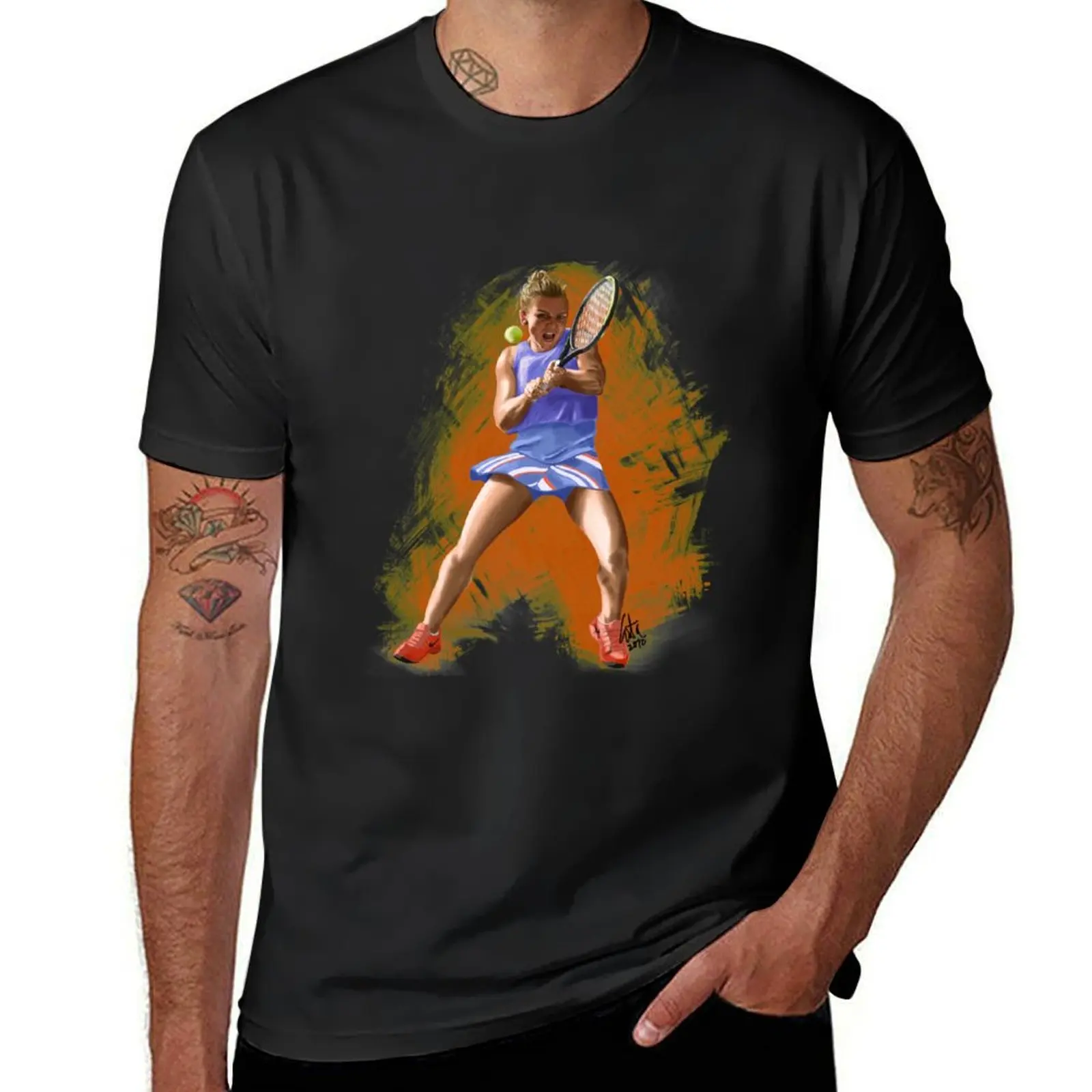 Simona Halep 2020 T-Shirt customs new edition mens clothes