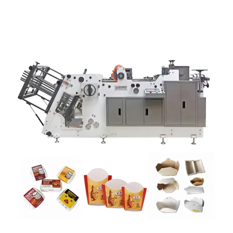 Small Business Semi‑Automatic Carton Making Machine, Cost‑Effective Kraft Pizza Box and Lunch Box Maker