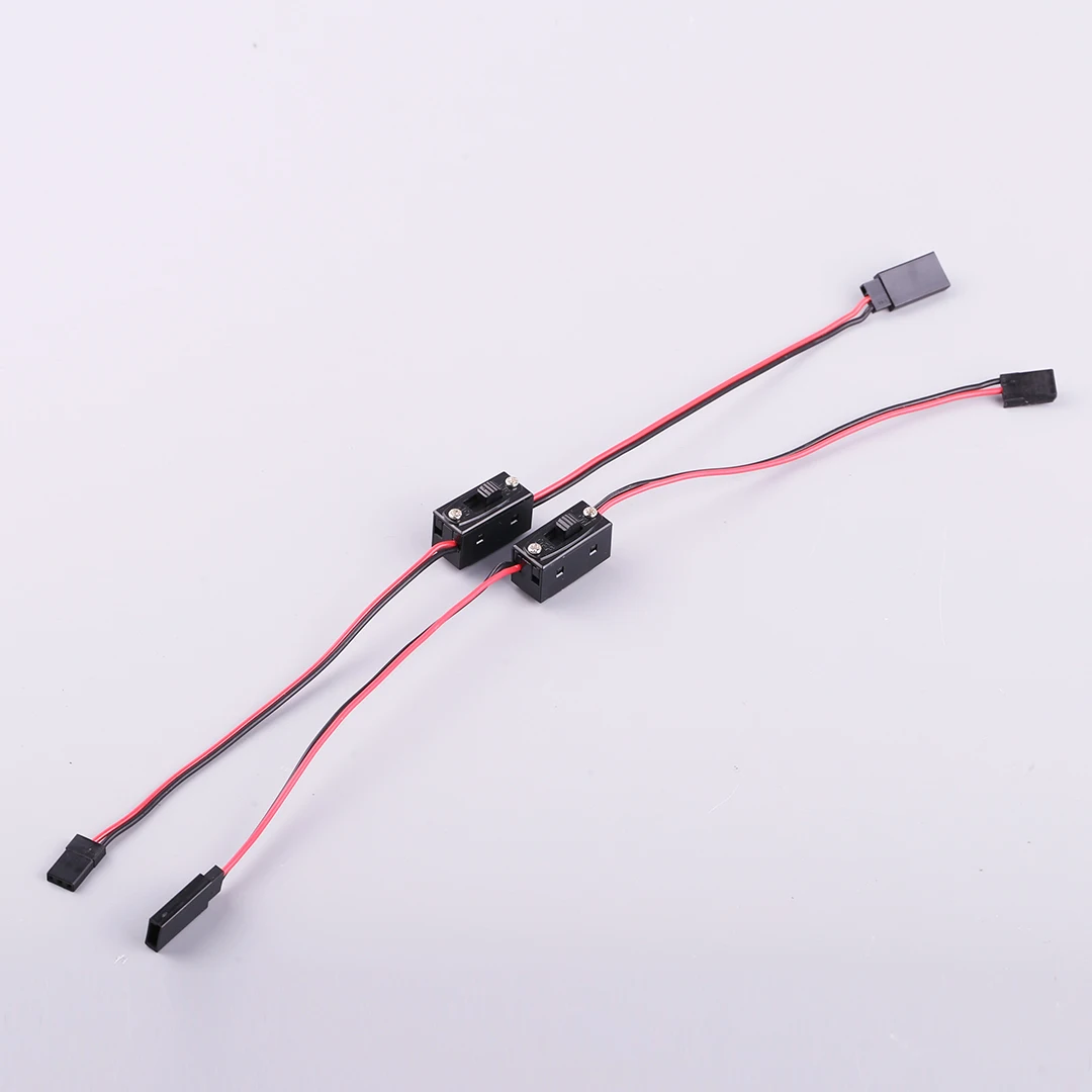 4PCS/lot 30CM Two/Three Wire Switch Universal Plug 2/3 Way Power On Off Switch Connector Receiver Switch for RC JR FUTABA