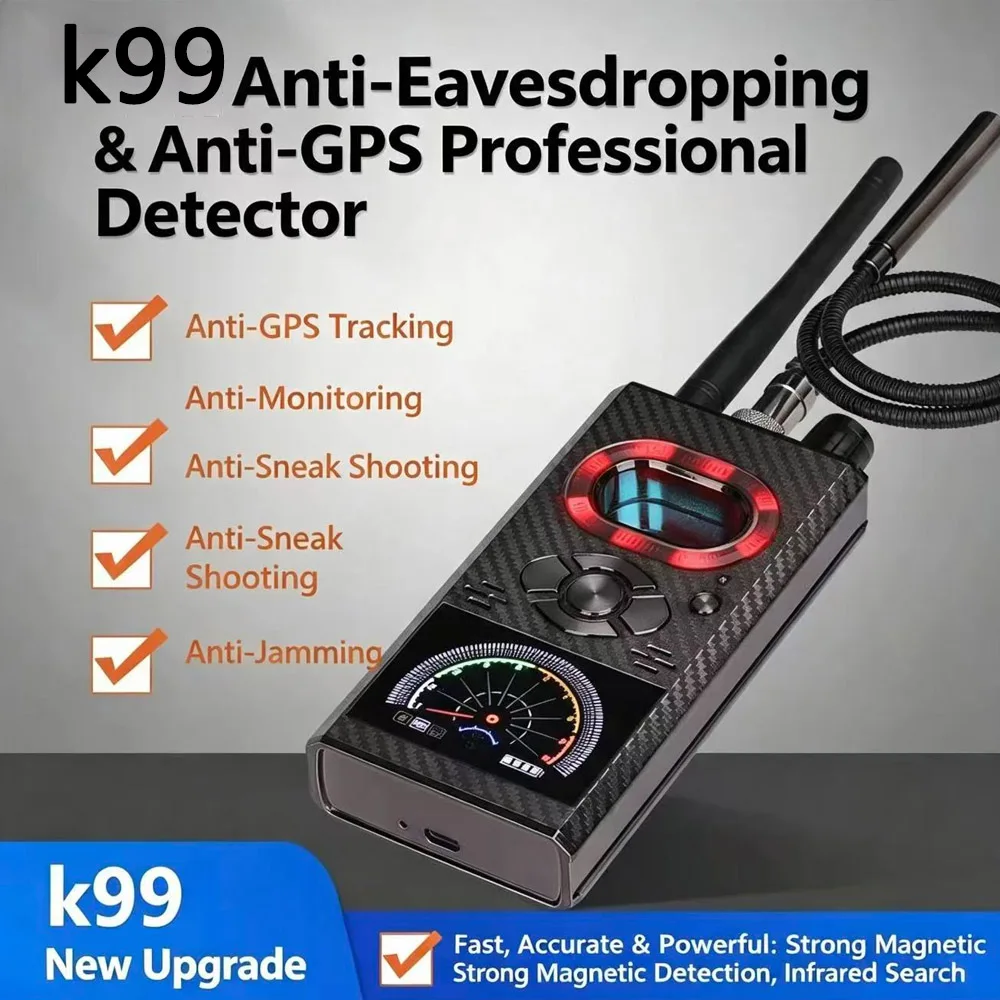 GPS K99 K19 Hidden Camera Detector Signal K88 GSM RF Tracker Multi-function Anti-spy Detect Protect Privacy Device Scan Finder ﻿