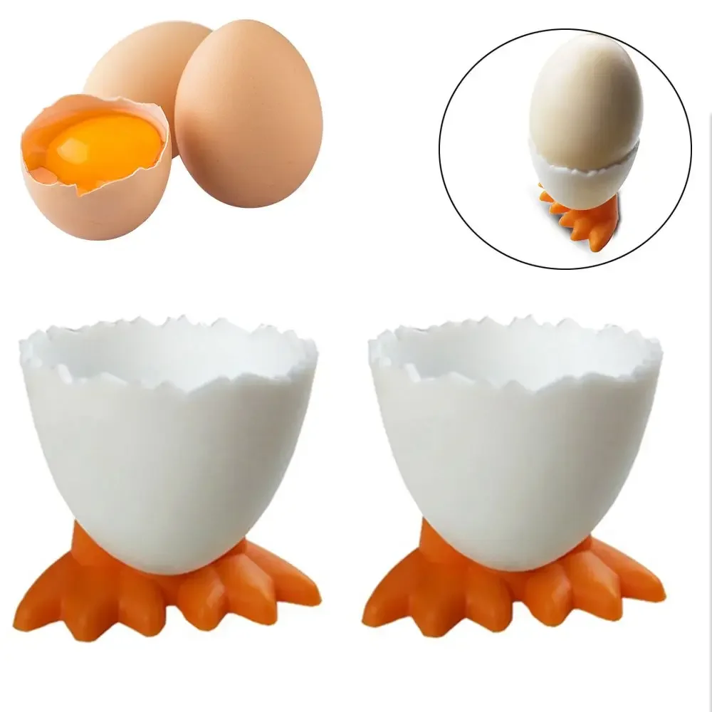 

1/2/4/20Pcs Cute Creative Egg Cup Holder Egg Holder Opener Separator Boiled Eggs Container Kitchen Supplies