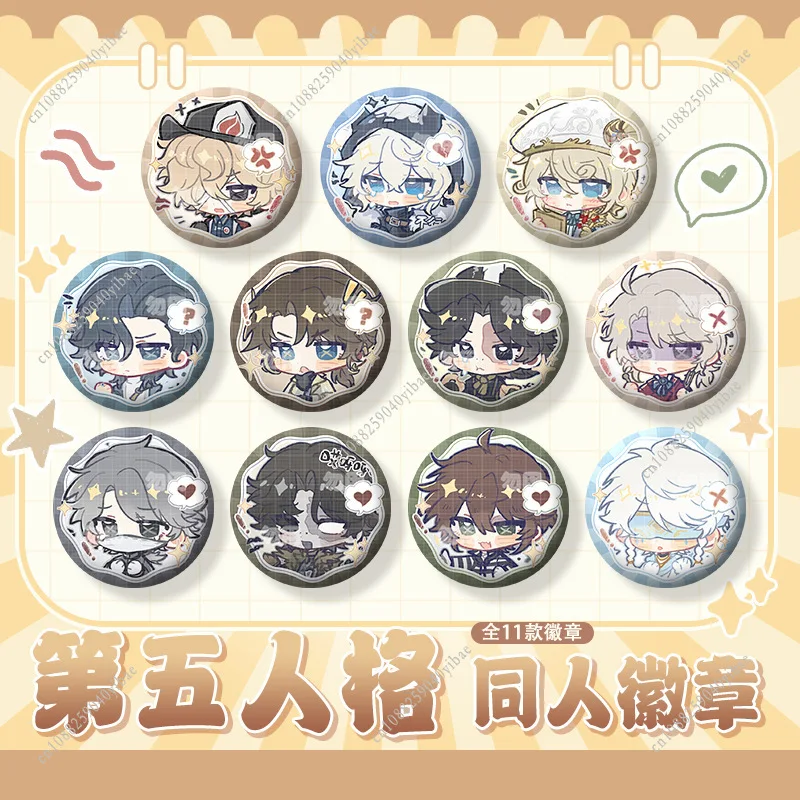 Badge de dessin animé Identity V 58MM Emma Woods Soul Weaver ‌   Broche Kreacher Pierson Emily Dyer, accessoires de personnage, cadeau pour les fans