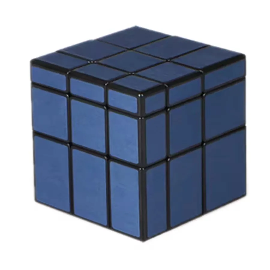 QIYI Cubo de espejo 3x3x3 pegatina Cubo mágico Cubos de rompecabezas de velocidad profesional juguetes educativos para niños espejo 3x3 Cubo mágico