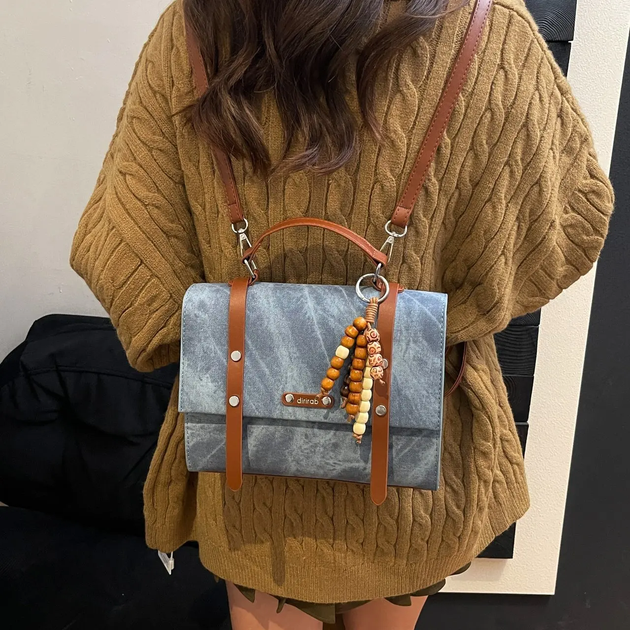 

2025 New Cute Lace Bow Backpack for Women, School Style Large Capacity Rucksack, Floral Edge Bookbag, Adorable & Spacious