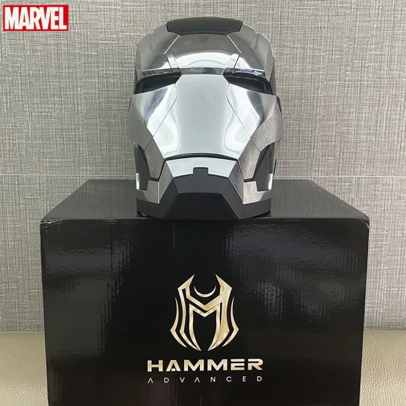 

New 1:1 Autoking Marvel Iron Man Figure Mk5 Helmet Remote Jarvis Ironman War Machine Automatic Cosplay Mask friend