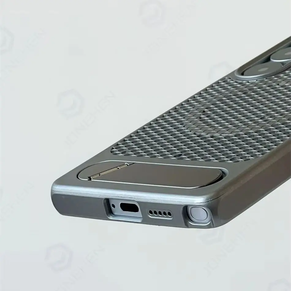 Роскошный охлаждающий чехол Magsafe с сотовой сеткой для Samsung Galaxy S24 Plus S25, ультрасплавный кронштейн-подставка, магнитная крышка для зарядки