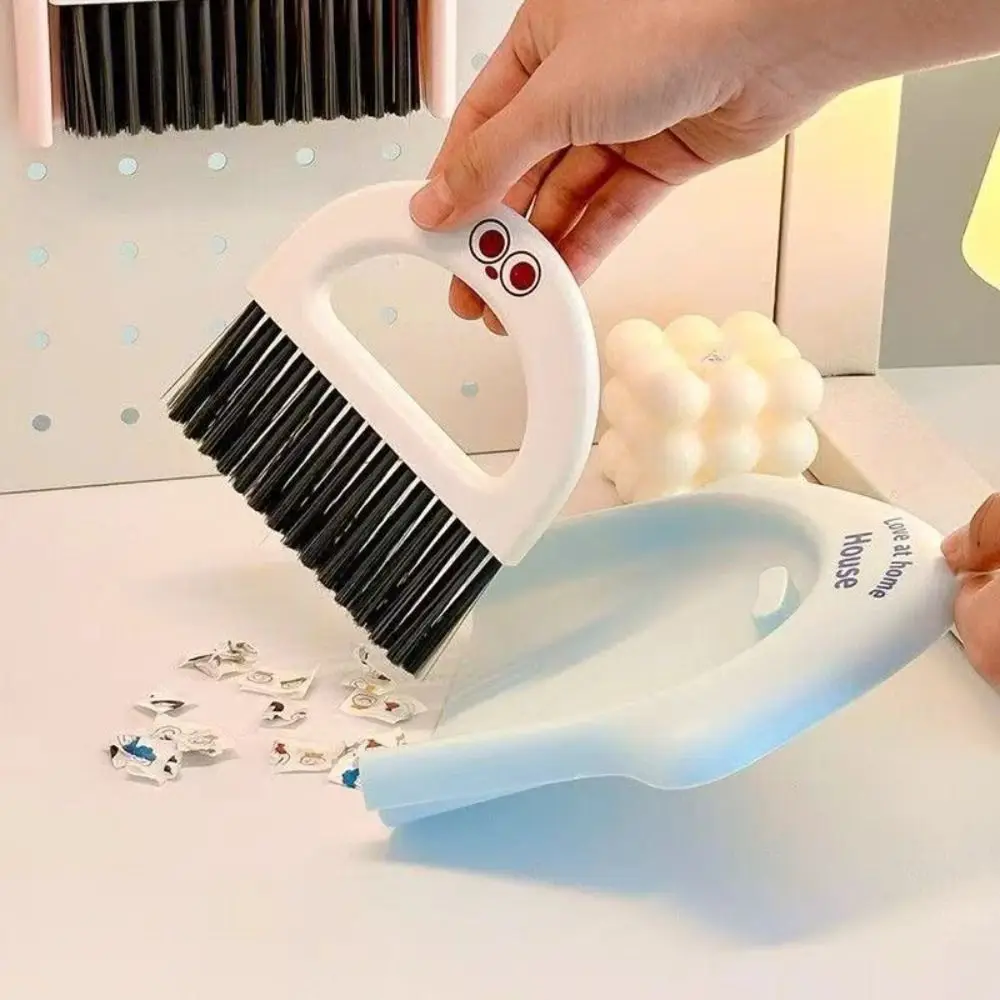 

Набор совок для настольной метлы с героями мультфильмов, съемная подвесная щетка для чистки клавиатуры, ручной совок, набор лопаток для гостиной