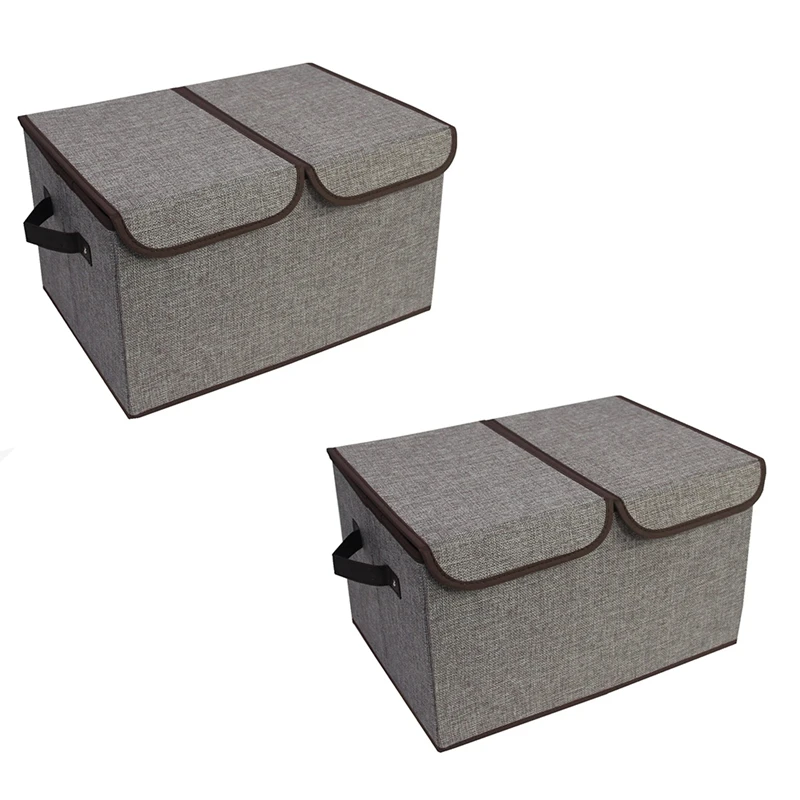 HOT SALE Fabric Cotton & Linen Storage Box Foldable Box Clothes Storage Box Folding Cloth Storage Box Cube Color