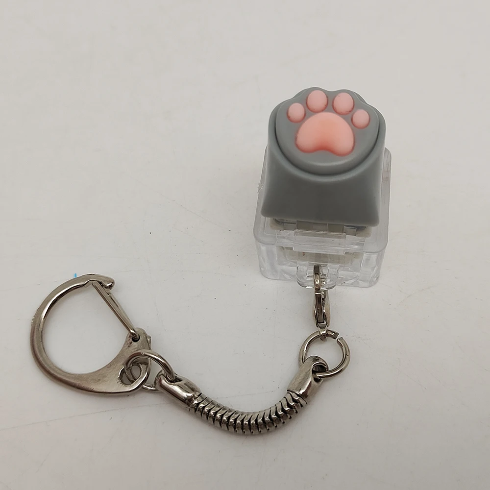 Nette Katze Klaue Schlüssel Kette Schlüssel Ring Fingertip Dekompression Druck Spielzeug Keycap Tester Zurück Tasche Anhänger Festival Paare Geschenk