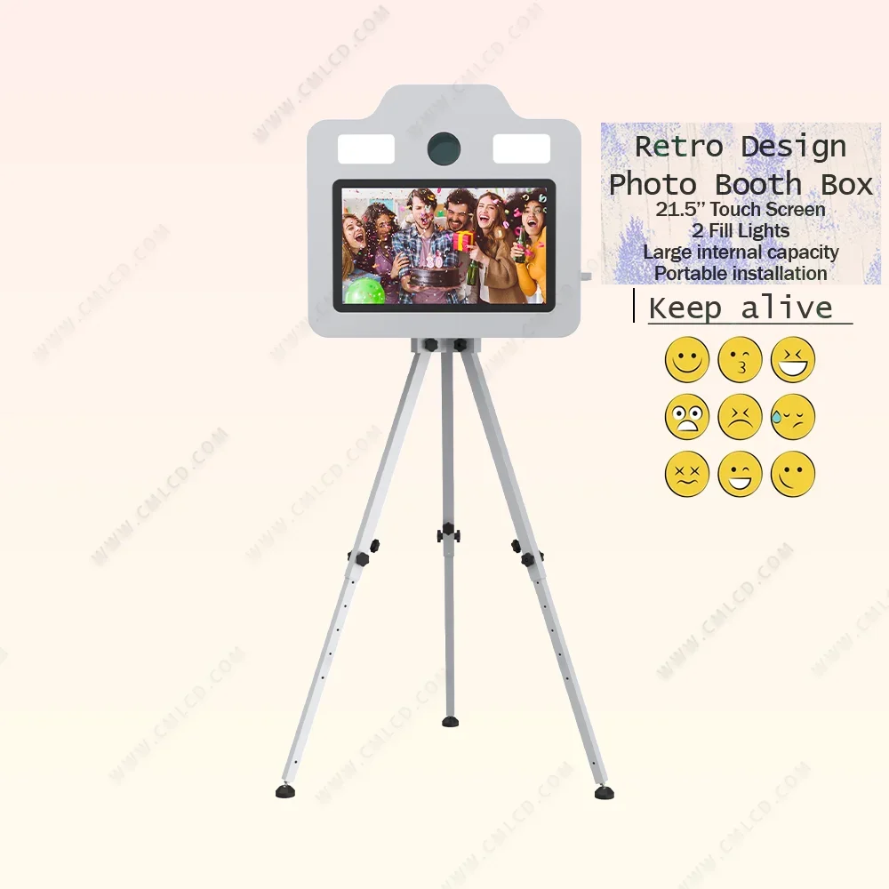 Desain Estetika Kotak Selfie Photo Booth Bermanfaat Multifungsi Photobooth Shell Portable Dslr Photo Booth untuk Acara