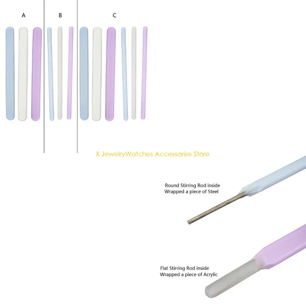

31KD Silicone Stir for Resin Epoxy Paint Reusable Resin Tools Making DIY Craft