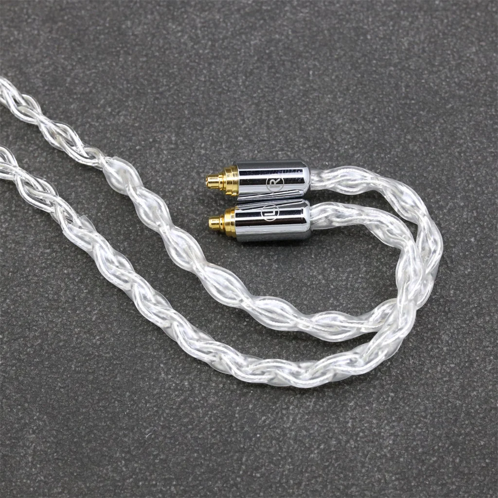 Sennheiser 순은 팔라듐 이어폰 케이블, 8 코어 99% 7n, IE200, IE300, IE900, IE600, Shure AONIC 3, 4, 5, LN008397