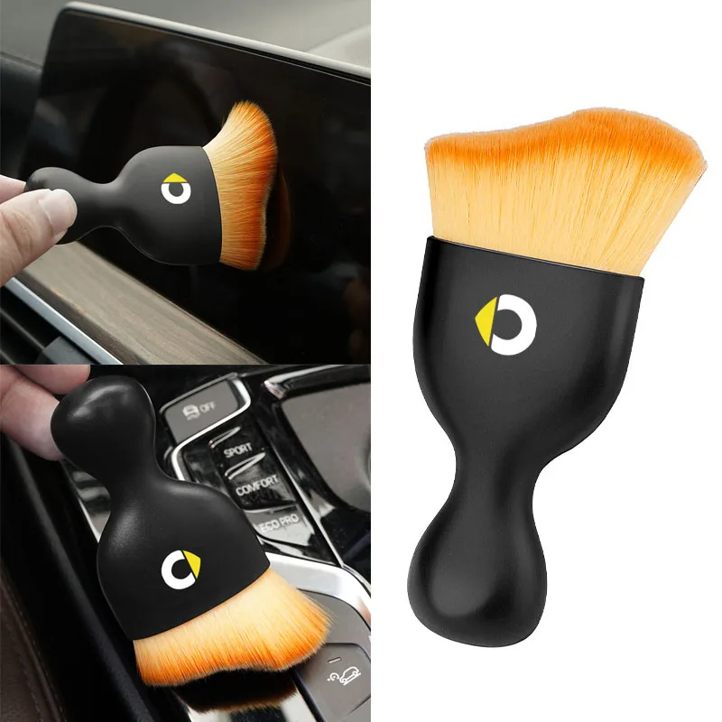 1Pcs Car Emblem Cleaning Soft Brush Dust Remover Tool For Smart Fortwo 451 450 453 Forfour Coupe Cabrio Crossblade Forjeremy