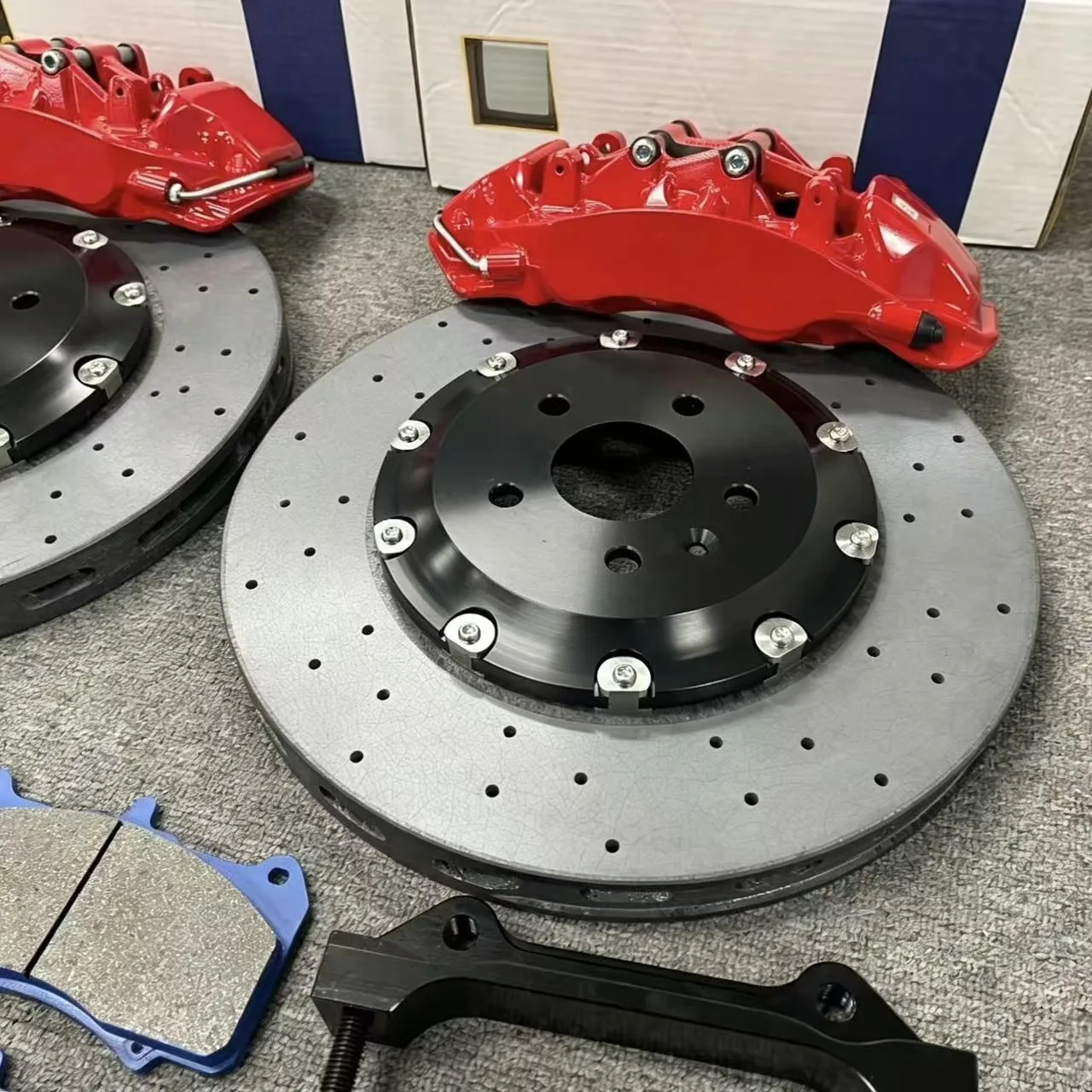 6 Piston Split Forged Caliper 17/18 Inch Rim Front Off-road Big Brake Kit
