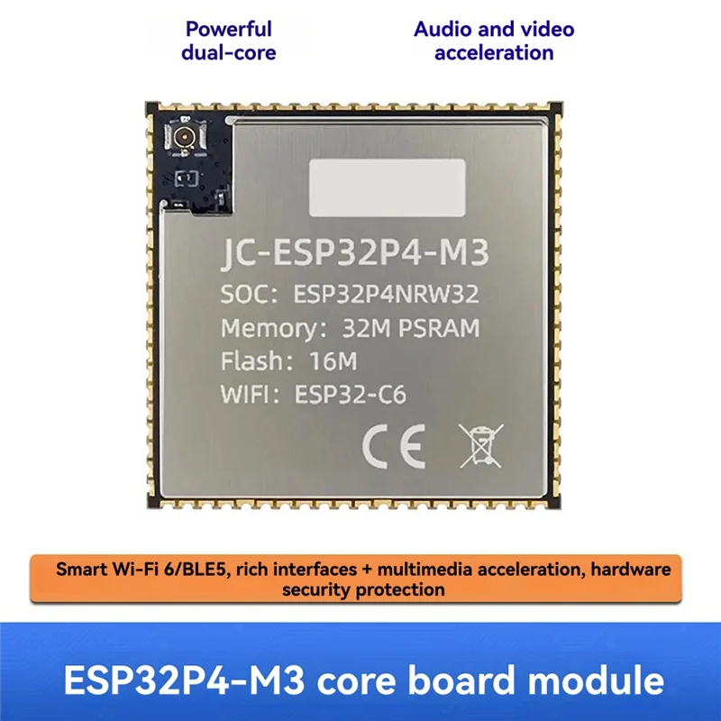 Carte de base haute Performance ESP32-P4 ESP32P4 + ESP32-C6, carte système Minimum ESP32P4 pour Applications avancées