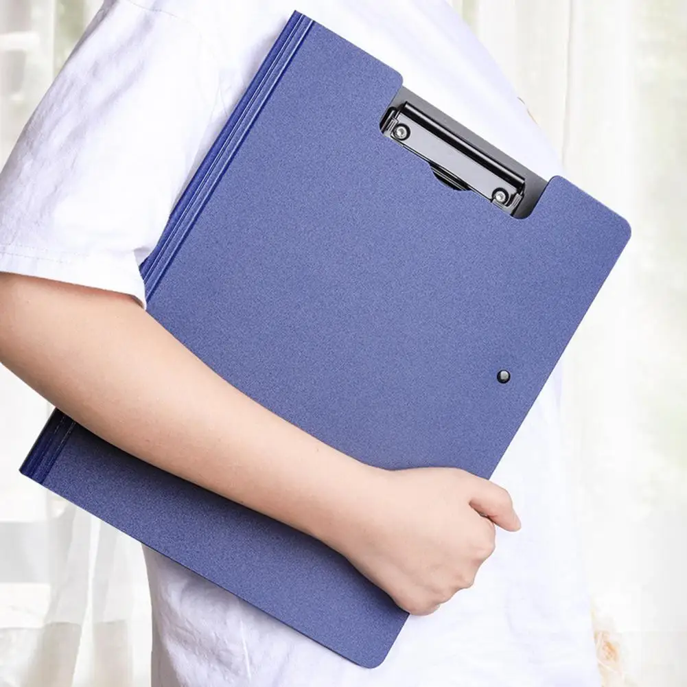 ドキュメント用カバー付きクリップボード、a4ファイルフォルダー、ポータブルドキュメントオーガナイザー、メタルペーパーフォルダー、ビジネスオフィスステーショナリー