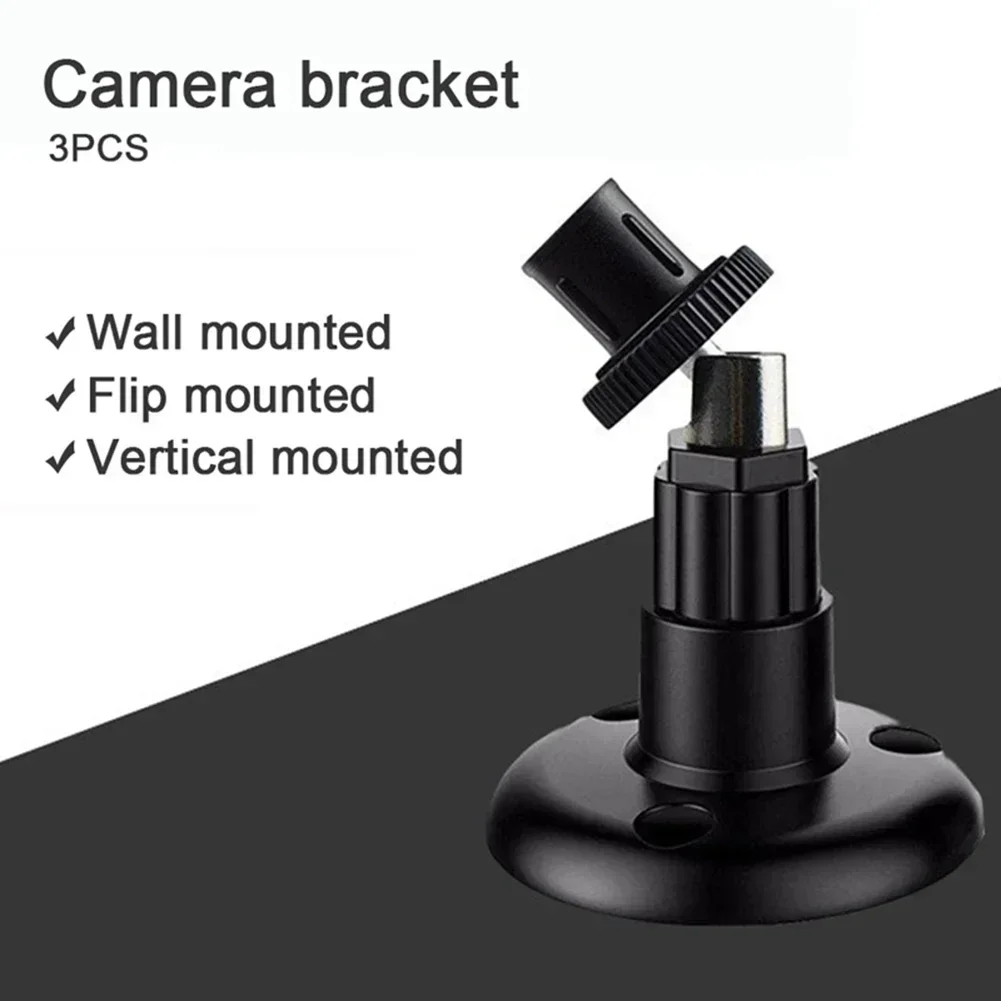 3PCS Wall Mounted Vertical Adjustable Home Security Camera Bracket For Blink Features A 360-degree Rotation And A 90-degree Tilt