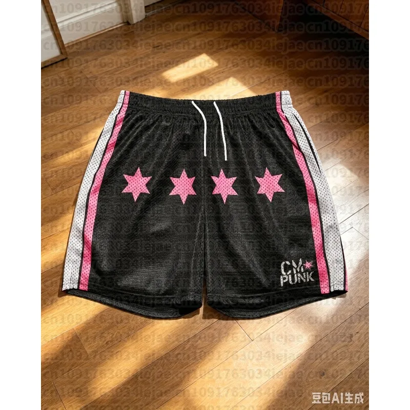 Fashion Comfortable Shorts Men's Running Sport Fitness Breathable Training Male Quick Dry Beach Pants Street Hip Hop Sports