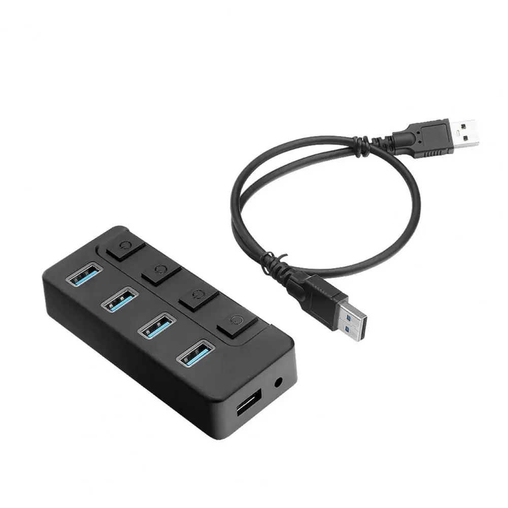 USB Splitter Hub  Professional Plug And Play LED Indicator  High Speed USB Splitter Hub Office Supply