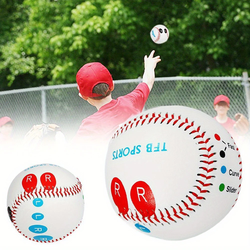3/2/1PCS Baseball Hard Balls Pitch Training Baseball with Finger Placement Markers Competition Training Balls Standard Baseball