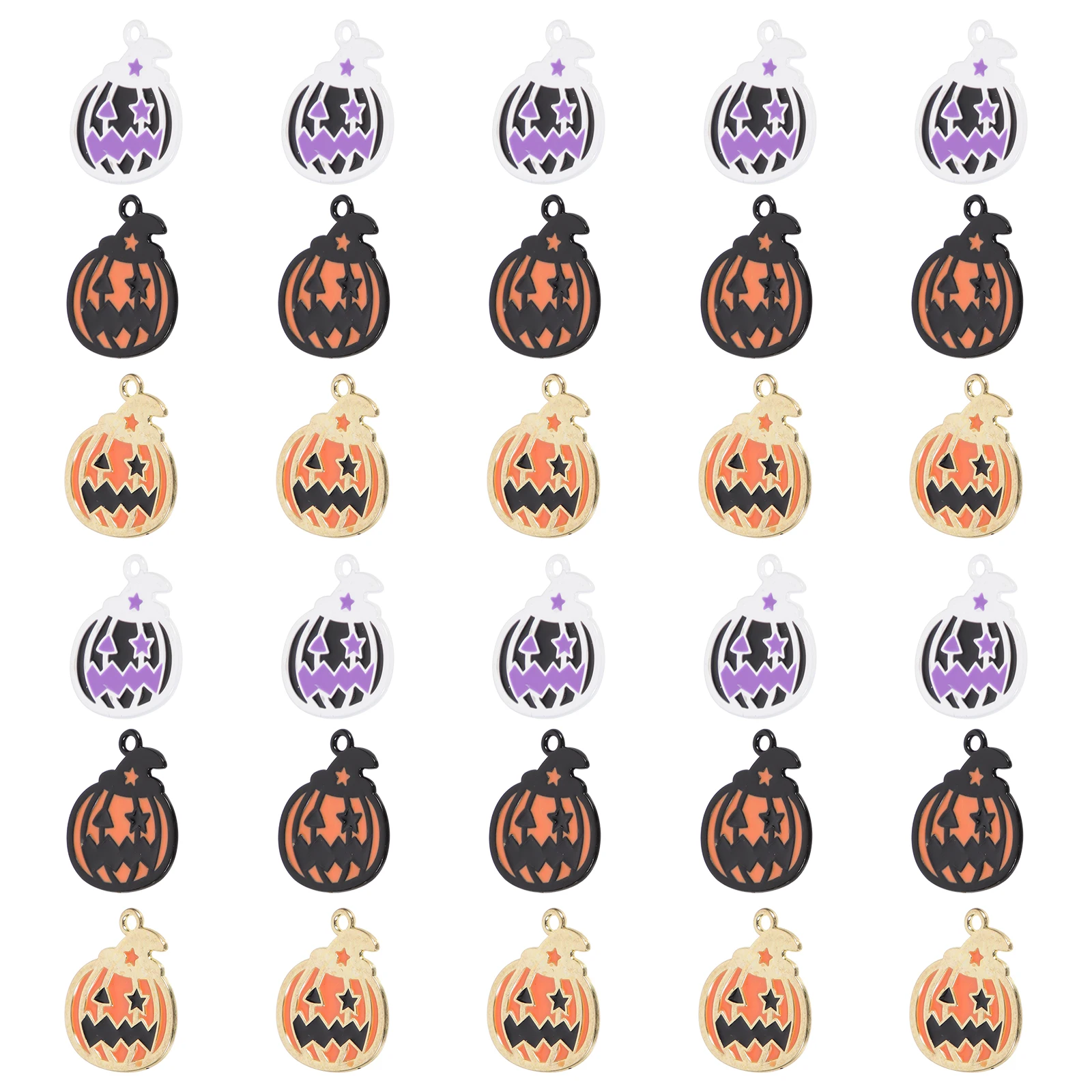 

30Pcs Alloy Halloween Pumpkin Charms Jewelry Pendants DIY Necklace Earrings Bracelet Accessories Pumpkin Charms