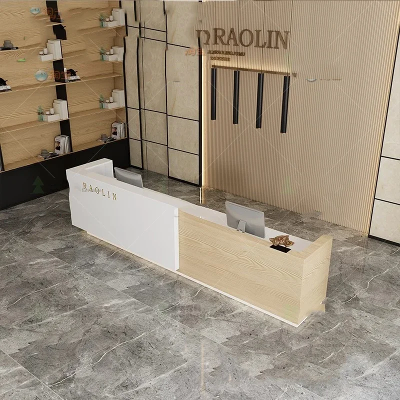 

Checkout Advisory Reception Desk Store Modern Standing Register Reception Desk Office Conference Comptoir Caisse Salon Furniture