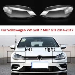 Car Front Headlight Glass Cover For Volkswagen VW Golf 7 MK7 GTI 2014 2015 2016 2017 Plexiglass Headlamp Transparent Glass Cover