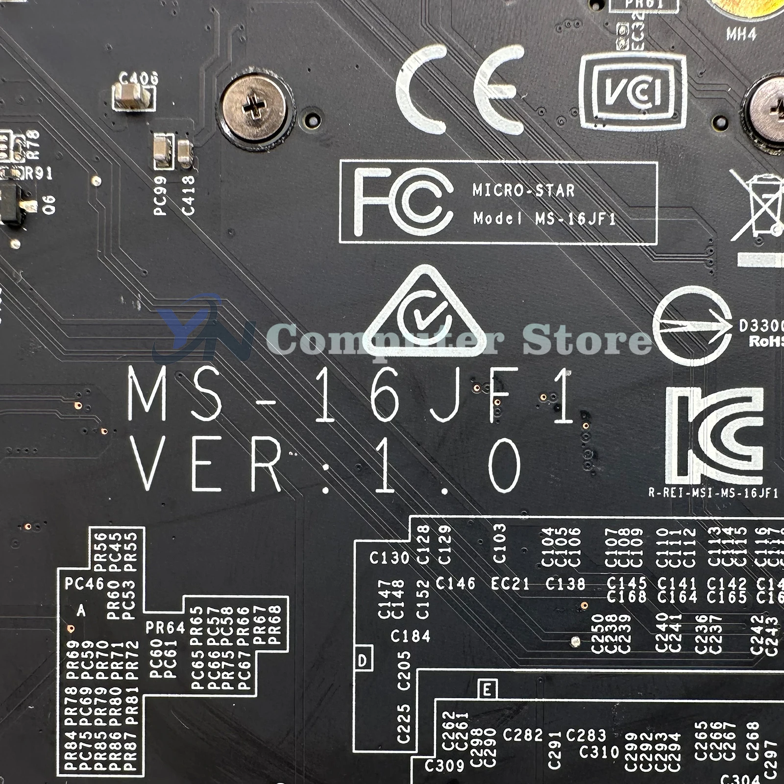 Материнская плата MS-16JF1 REV.1.0 для ноутбука MSI GV62 GV72, материнская плата с процессором i5 i7-8th Gen с графическим процессором GTX1050/1050TI, 100% протестировано, ОК