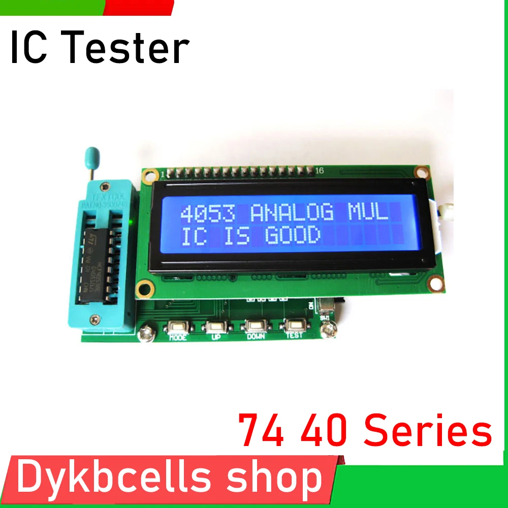 

Цифровой тестер схем 74 серии 40 тестер микросхем IC тестер IC Logic Gate ЖК-дисплей IC тестер