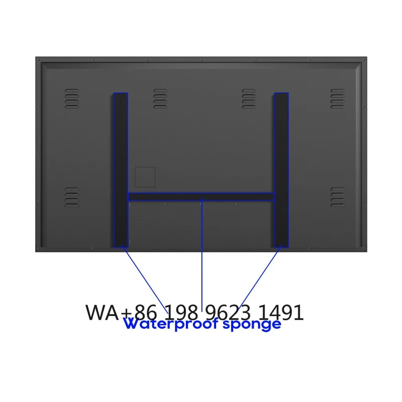 43 Inch 4K Waterproof Outdoor Smart TV Hanging Display Screen Weatherproof Television for Patio Garden Courtyard Commercial