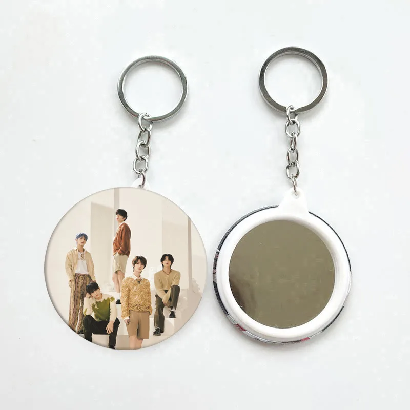 Kpop Badge YEONJUN SOOBIN Album SWEET Concept Photo Round Brooch Mirror Keychain Bag Pendant TAEHYUN BEOMGYU HUENINGKAI Fan Gift