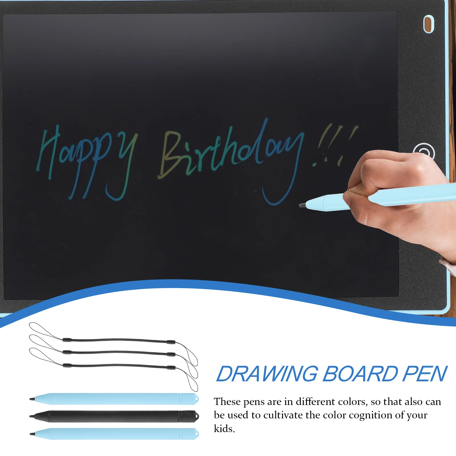 

1 набор ручек для рисования с ЖК-дисплеем, пластиковая ручка для планшета для письма, гладкие каракули, многоразовые ручки для рисования, для родителей-