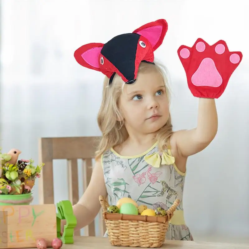 Furry Animal Foxs Ear Hair Hoops Party Cosplay Fur Hairband Girls Fashion Halloween Anime fasce copricapo accessori per capelli