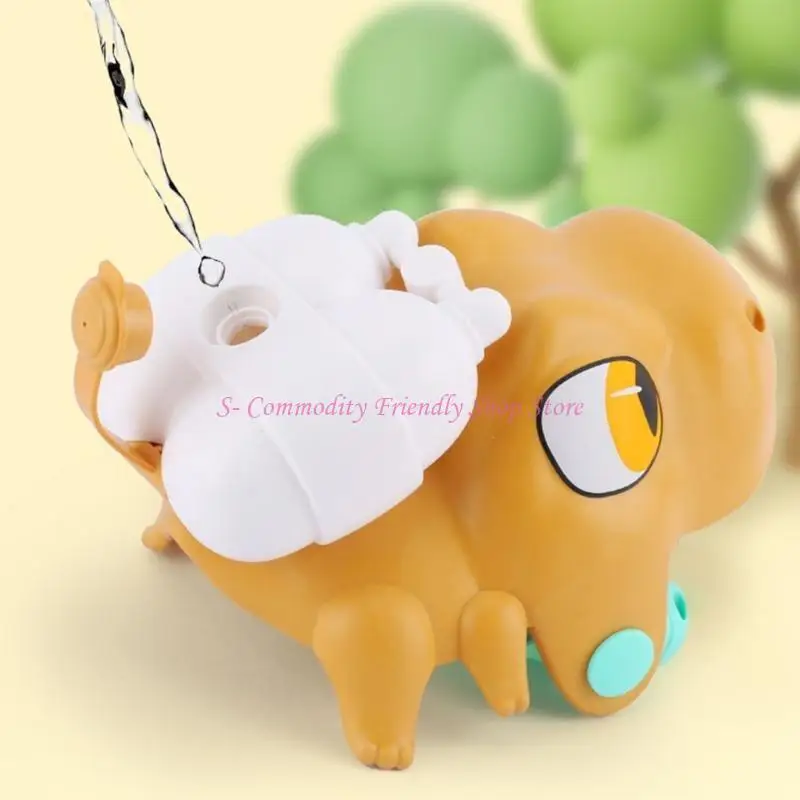 85AE การ์ตูนสัตว์รูปร่างปืนฉีดน้ำของเล่นปืนฉีดน้ำที่มีสีสันฤดูร้อนกลางแจ้งของเล่น