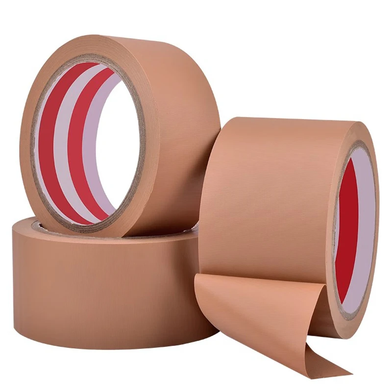 PVC fabric tape, hand torn, knife free kraft paper tape, high viscosity, strong waterproof, sealing packaging adhesive tape