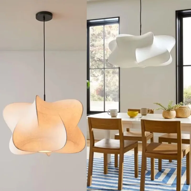 JOYINLED Eleganter böhmischer Kokon-Kronleuchter aus Seide, handgefertigte Wabi-Sabi-Pendelleuchte für luxuriöse Schlafzimmer- und Café-Dekoration