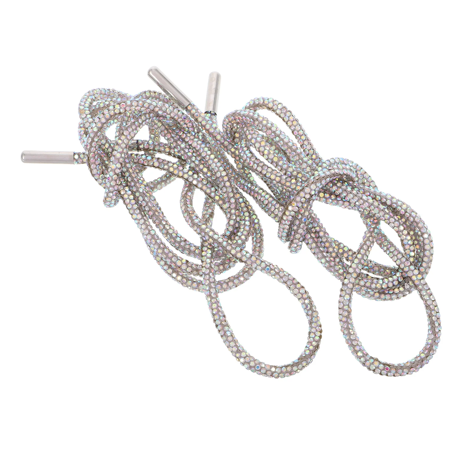 

2Pcs Rhinestone Rope 120cm Crystal Bling Drawstring Cords for Sneakers Hoodies Accessories Shiny Glitter Laces