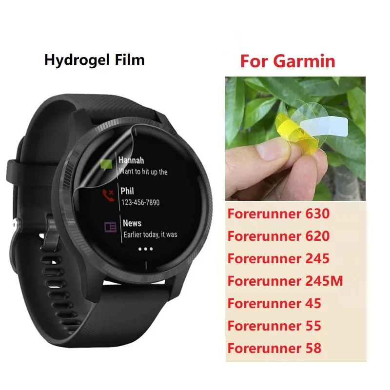 

Full Cover Hydrogel Film Screen Protector For Garmin Forerunner 45 55 58 630 620 245 245M 34MM 41MM Not Glass Soft Film Foil