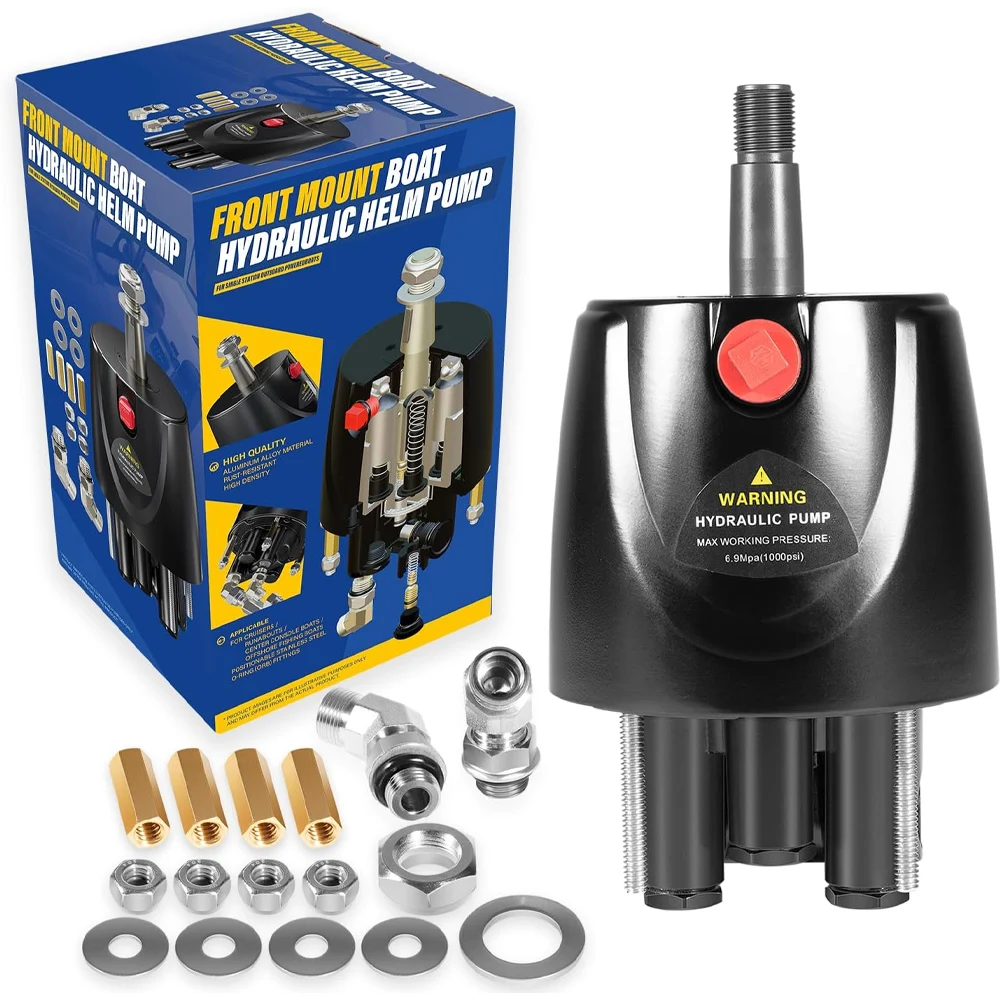

HH5271-3 Hydraulic Steering Helm Pump – 1.7 cu in Front Mount Replacement for Seastar Helm, Up to 300HP Engines