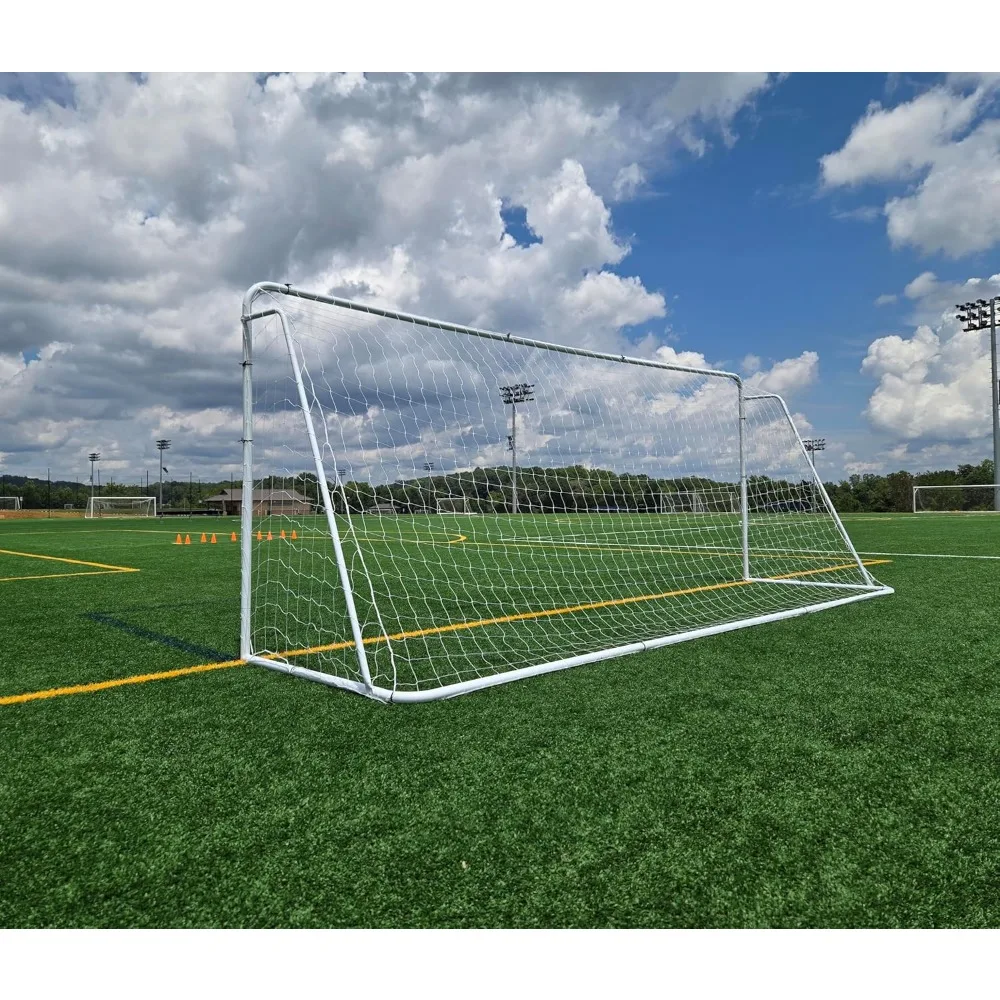 24 × 8 × 5 أقدام. هدف كرة القدم الصلب. إطار عالي التحمل مع شبكة. البطولة، حجم التنظيم. التدريب المهني المحمول الممارسة