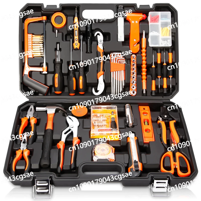 Daily Household Tool Set Hardware Electrician Maintenance Multifunctional Toolbox Woodworking Combination Full Set