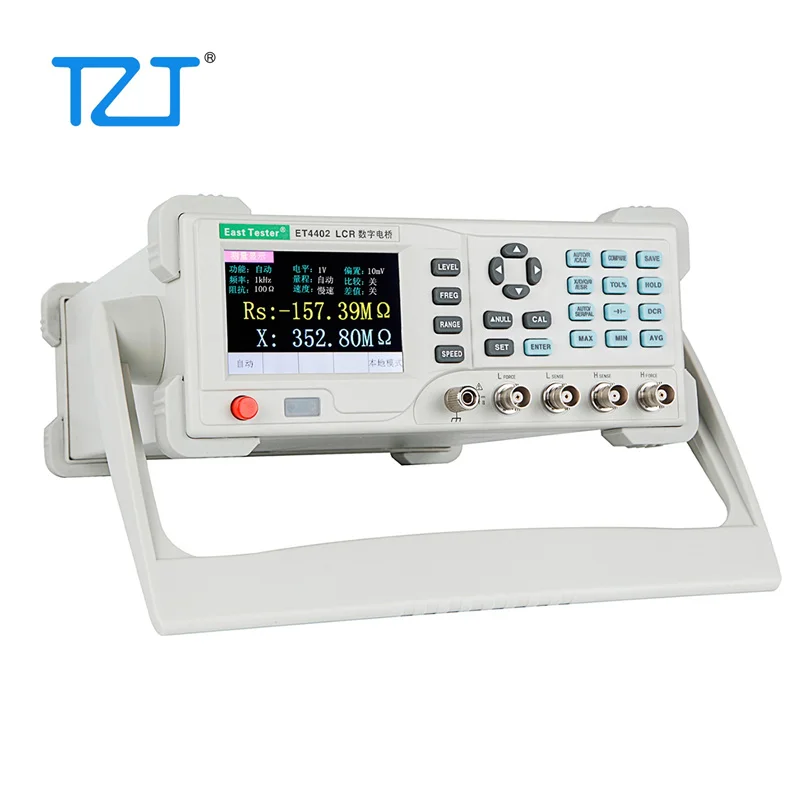 TZT ET4402 Desktop LCR Medidor, LCR Tester, Indutância, Capacitância, Medida, 20KHz, 12 Frequências Fixas