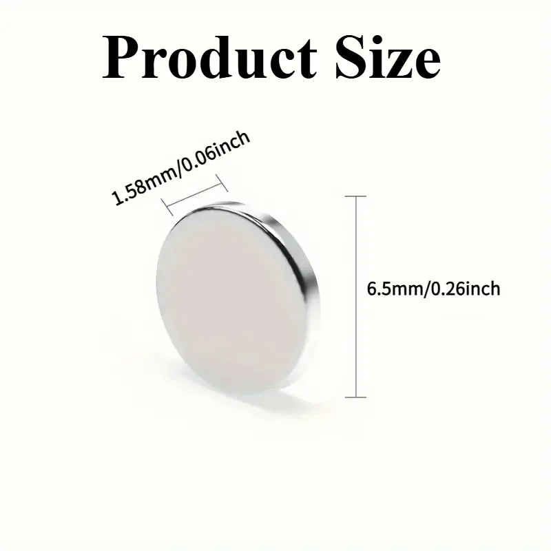 6.5x1.58/8x3mm Round Magnets for Creative Crafts, DIY, Organization, Map Display, and Stylish Office for Home and Workplace